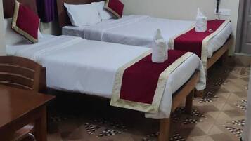 Premium bedding, free WiFi, bed sheets