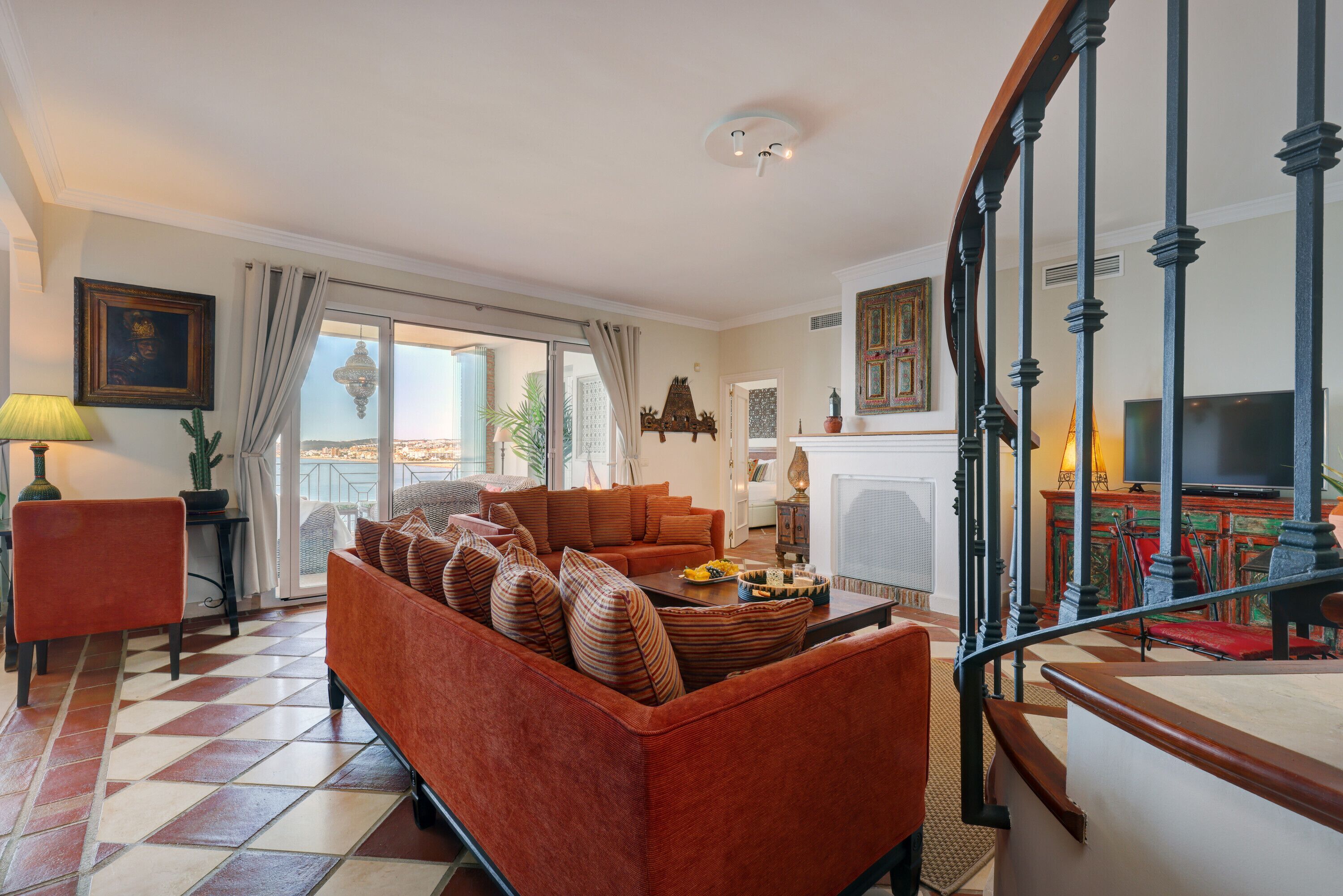 Apartamento "Penthouse La Perla de la Bahia 3" con vistas al mar, piscina compartida y Wi-Fi