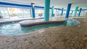 Indoor pool, a heated pool