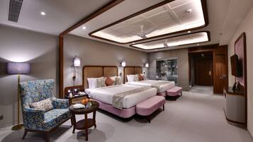 Hazel Suite | In-room safe, individually furnished, desk, laptop workspace