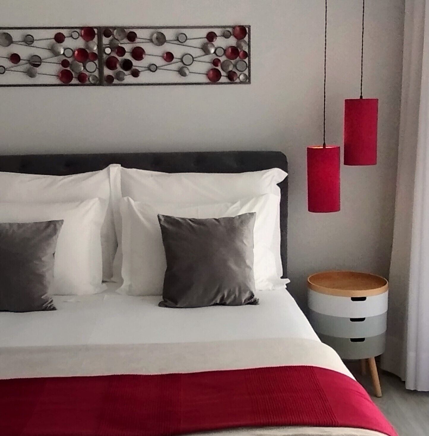 Hypo-allergenic bedding, individually decorated, individually furnished