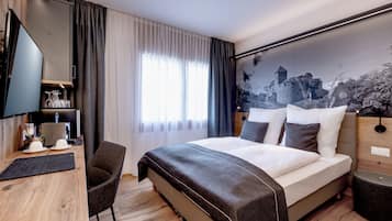 Standard-Doppelzimmer | Allergikerbettwaren, Schreibtisch, kostenloses WLAN, BettwÀsche