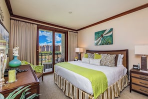 Appart'hÎtel, plusieurs lits, balcon, vue océan (Hale Leilani) | 2 chambres, décoration personnalisée, ameublement personnalisé
