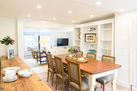 Dining. Downtown Historic Home | Hot Tub