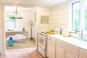 Fridge, microwave, oven, stovetop - Downtown Historic Home | Hot Tub (Nantucket)