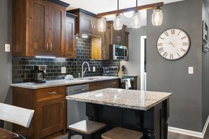 Condo, Multiple Beds, Balcony (Pemby's Place) | Private kitchen | Coffee/tea maker