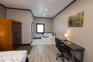 Suite estudio Royal | Escritorio, wifi gratis y ropa de cama 