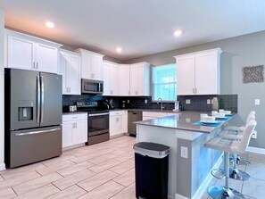 Private kitchen - Spacious Home With Fun Decore And Game Room-4544tb 8 Bedroom Home by RedAwning (Kissimmee)