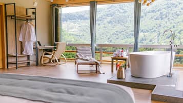 全景客房 | 高級寢具、Select Comfort 床墊、迷你吧、熨斗/熨衫板