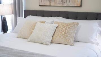 4 bedrooms, desk, iron/ironing board, travel cot