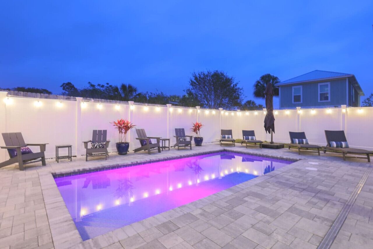 Et oppvarmet basseng