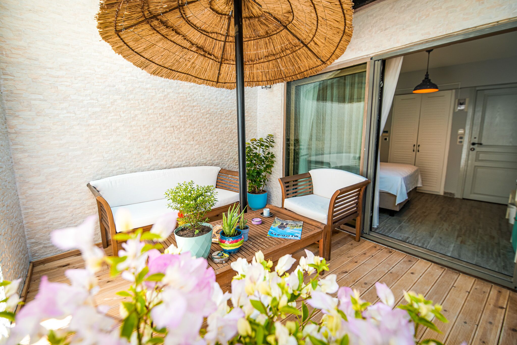 Rom – deluxe, terrasse | Sengetøy