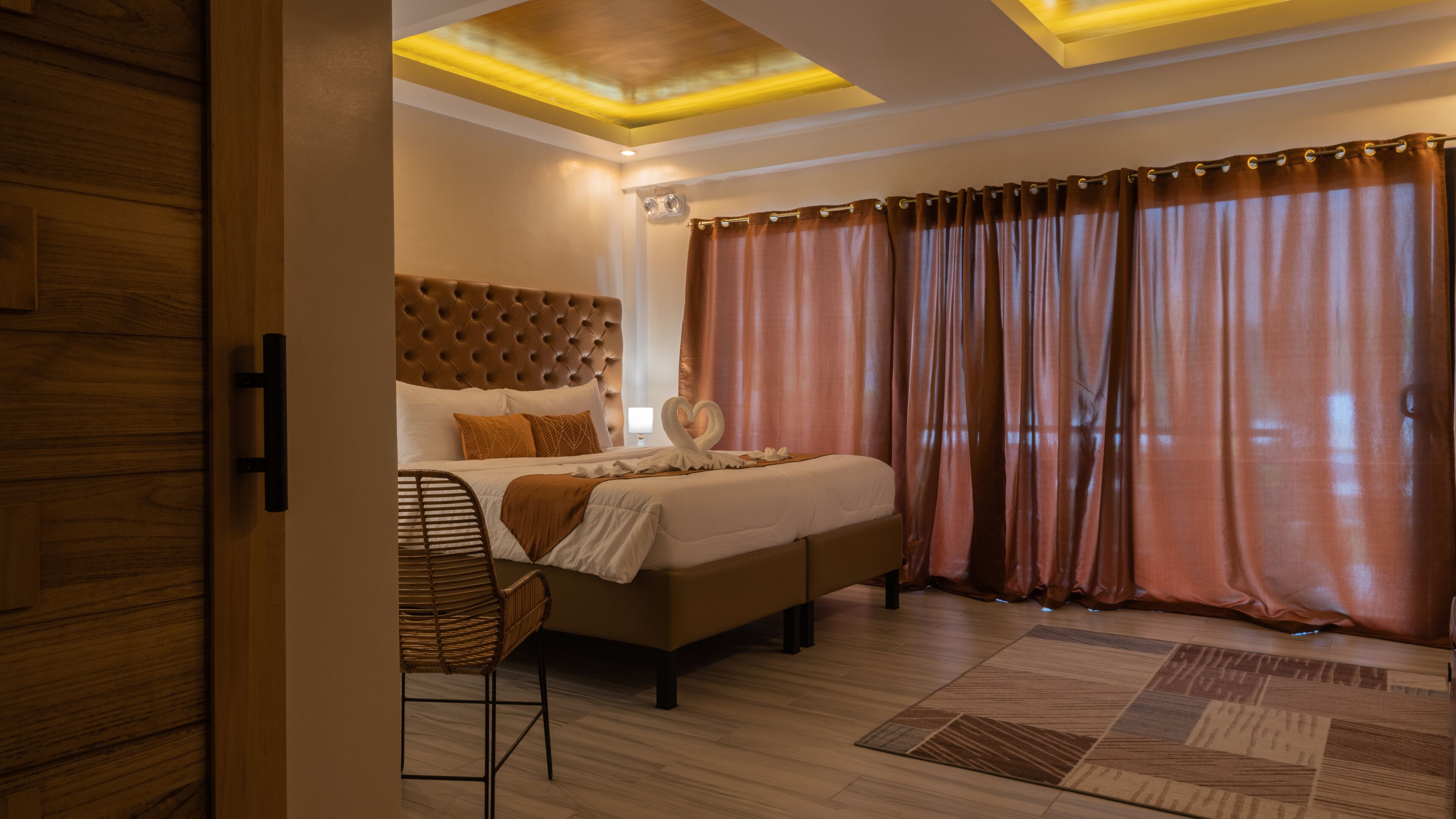 Premium bedding, down duvets, memory-foam beds, minibar