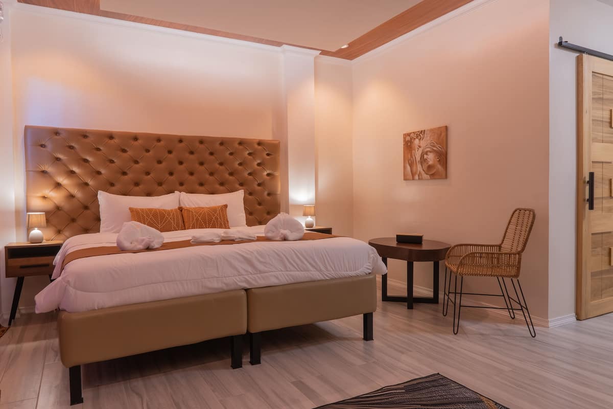 Premium bedding, down duvets, memory-foam beds, minibar