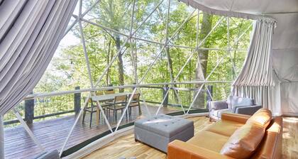 Asheville Dome Sleeps 6 + Hot Tub + Mountain View