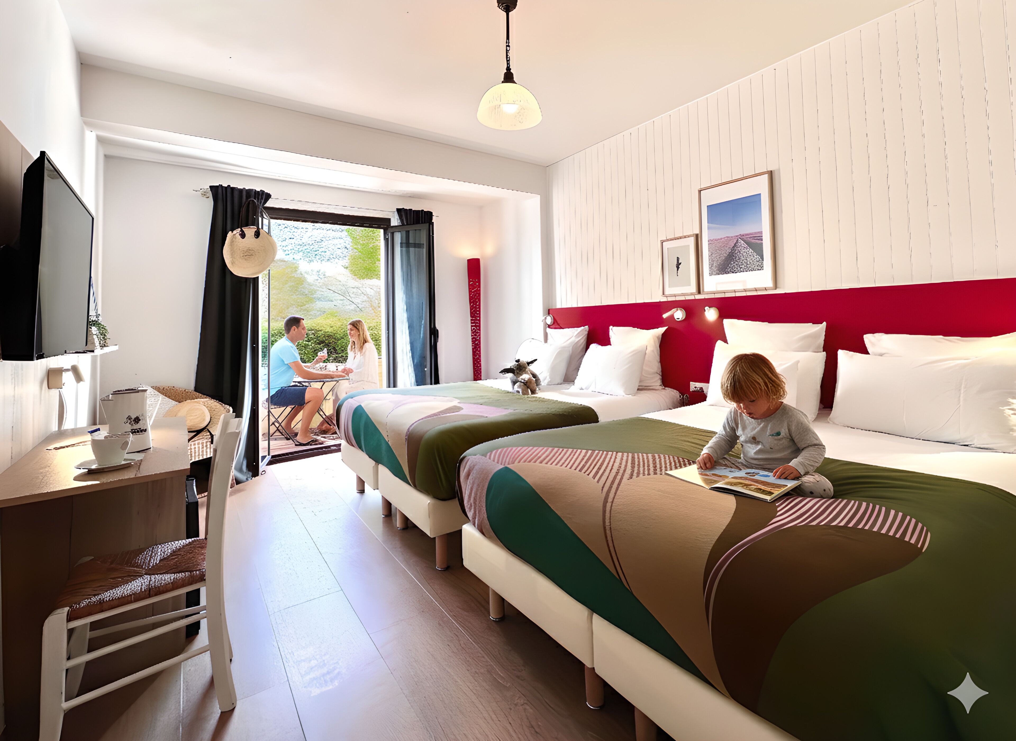 Superior Quadruple Room | Premium bedding, pillow-top beds, in-room safe, individually decorated