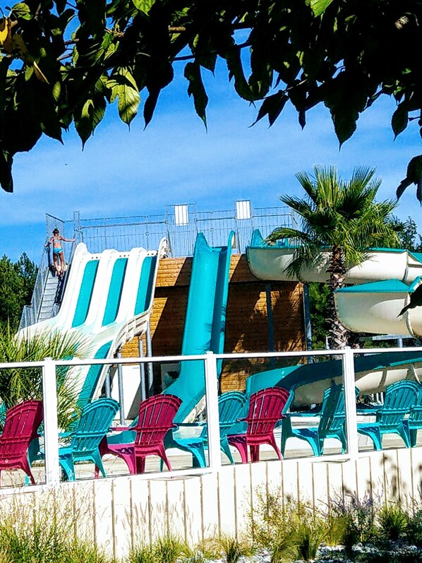 Piscine extérieure, piscine chauffée