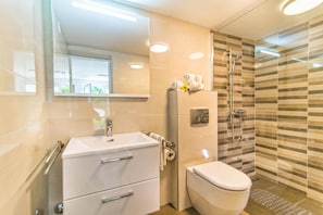 Hair dryer, towels