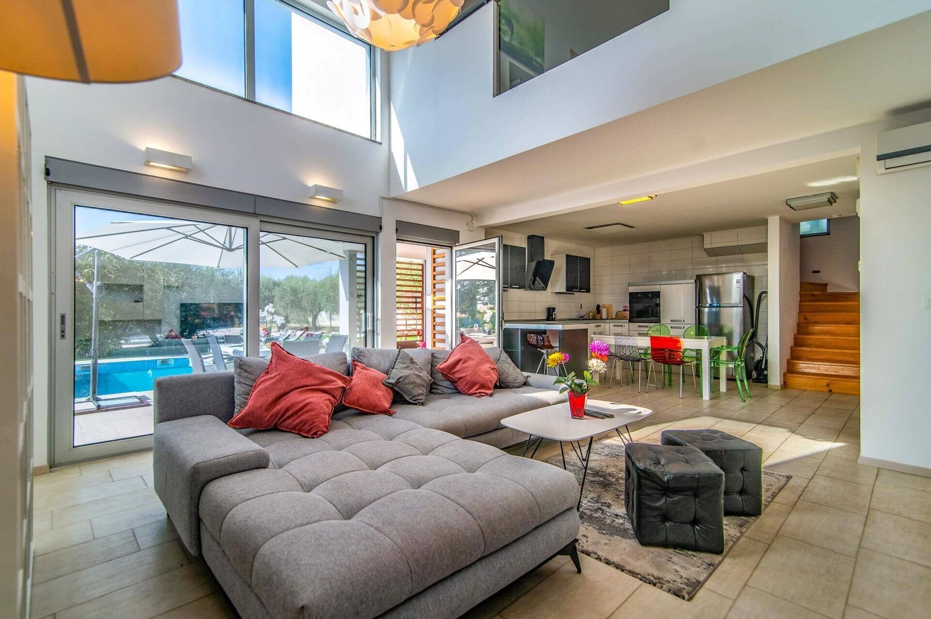 Smart TV, table football, ping pong
