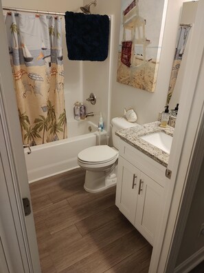 Towels, soap, toilet paper