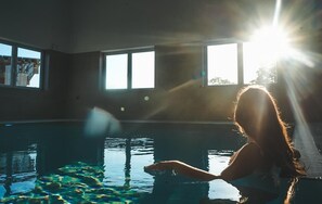 Pool - Vacation home with hot tub, sauna, terrace, fireplace (Langenburg)