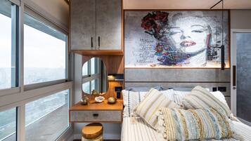 Apartamento superluxo | 2 quartos, roupas de cama de algodão egípcio, roupas de cama premium