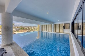 Indoor pool, outdoor pool