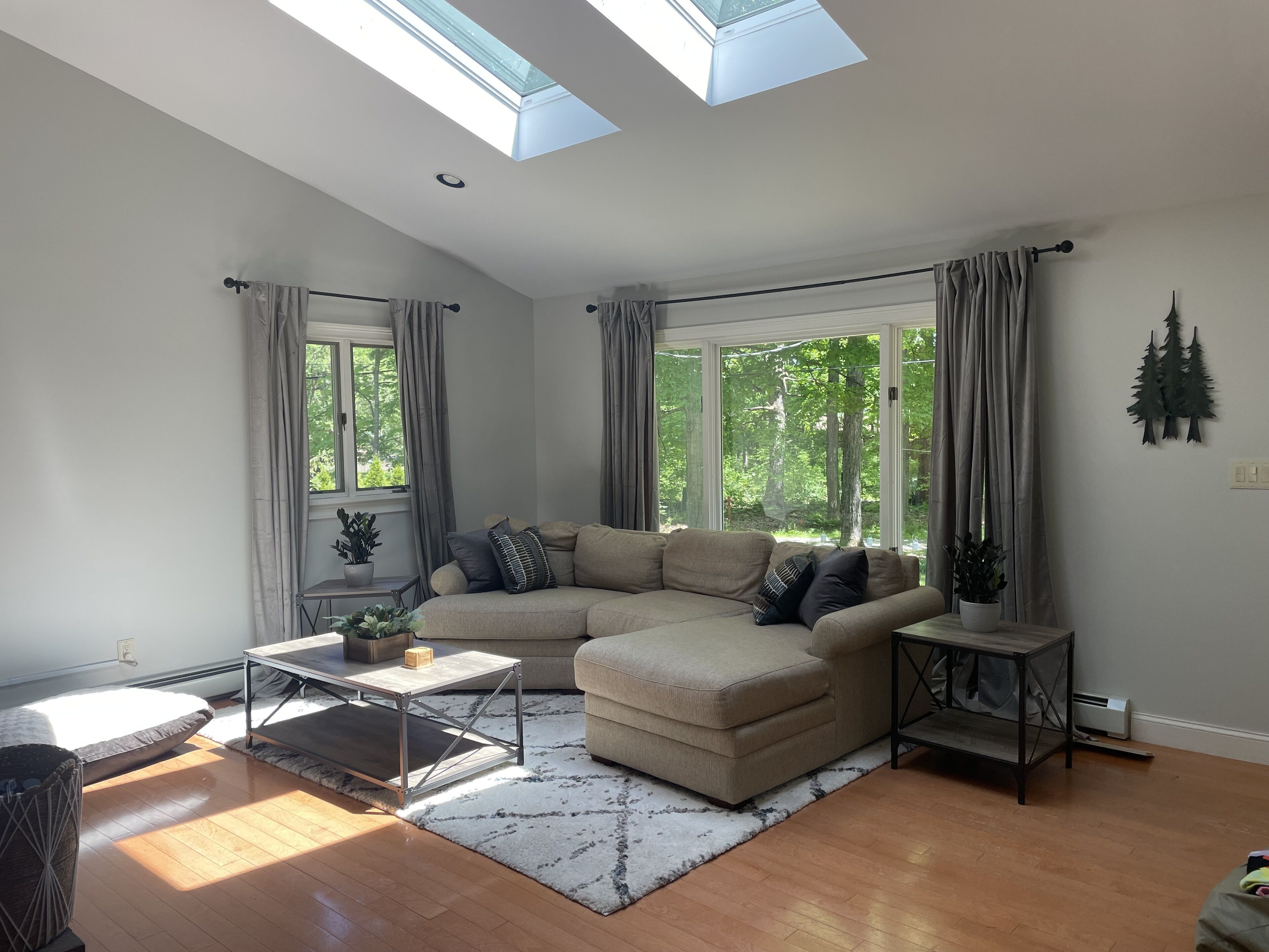 Creekfront getaway with hot tub and fire pit.