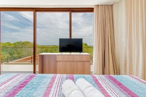 Chalet | 5 dormitorios, decoración individual, cortinas opacas y wifi gratis