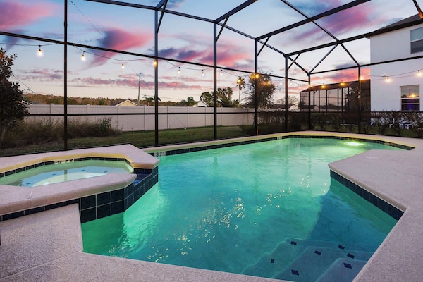 Large Swimming Pool, Hot Tub and Private Garden Facing Sundeck