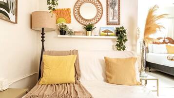 1 habitación y ropa de cama