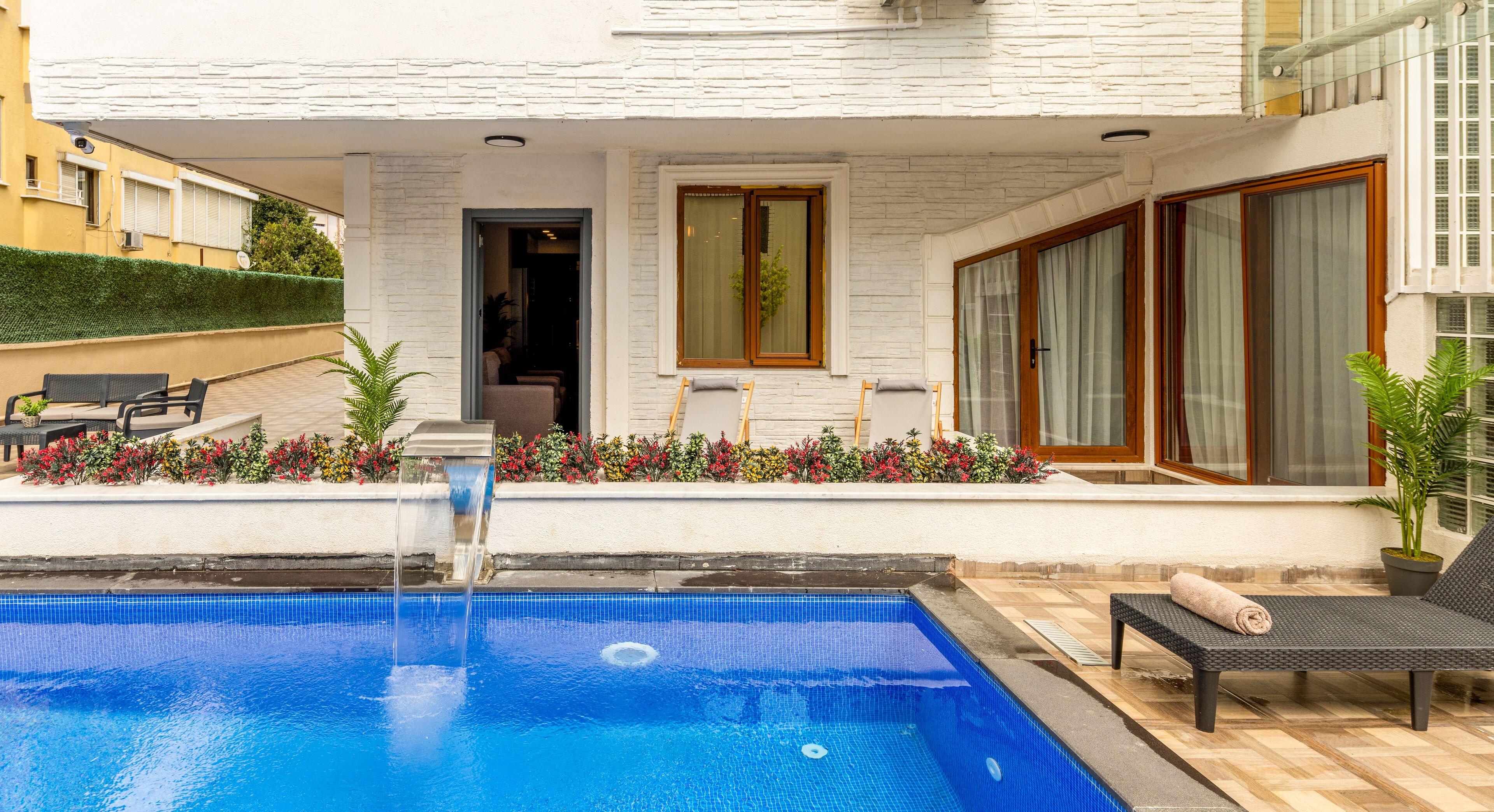 Apartamento de lujo, 1 habitación, acceso a la piscina | Terraza o patio