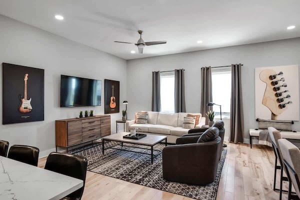 Chic, comfortable furniture throughout the home- it's time to relax!