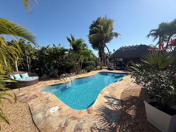 A heated pool