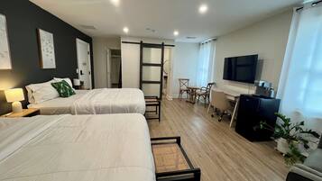 Business Duplex | Individually decorated, individually furnished, desk, laptop workspace