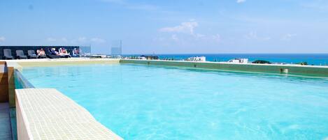 屋外プール、温水プール