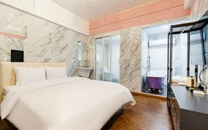 Desk, iron/ironing board, free WiFi, bed sheets