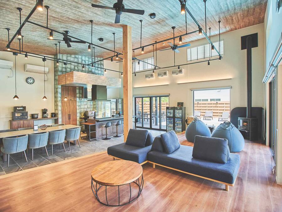 Luxury Villa, 6 Bedrooms, Private Pool, Mountain View | Living area | 75-inch flat-screen TV with cable channels, TV, fireplace