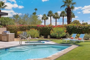 A heated pool