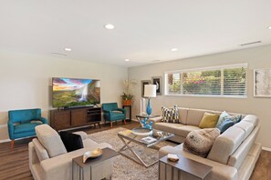 Smart TV, ping pong, offices, computer monitors