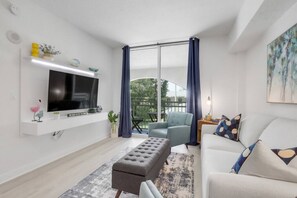 Smart TV, table football, ping pong