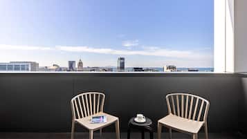 Blick vom Balkon