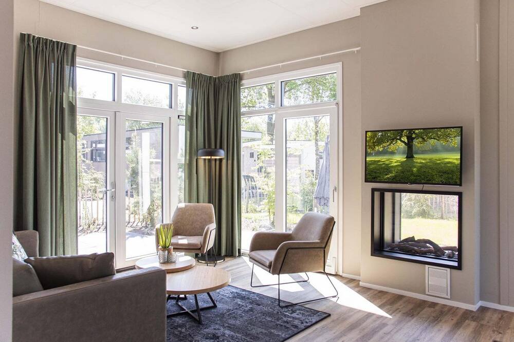 ✓ Belvedere at Résidence de Leuvert ✓ Holiday home for six persons ✓ Situated close to 's Hertogenbosch (North Brabant) ✓ Near De IJzeren Man ✓ Book directly at the park