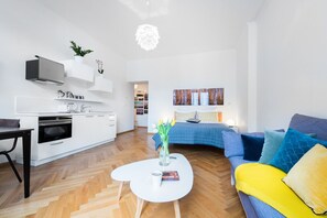 1 makuuhuone, työpöytä, silitysrauta/-lauta, ilmainen Wi-Fi