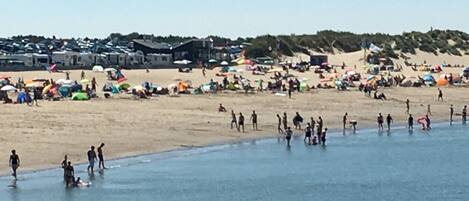 Beach nearby, sun loungers