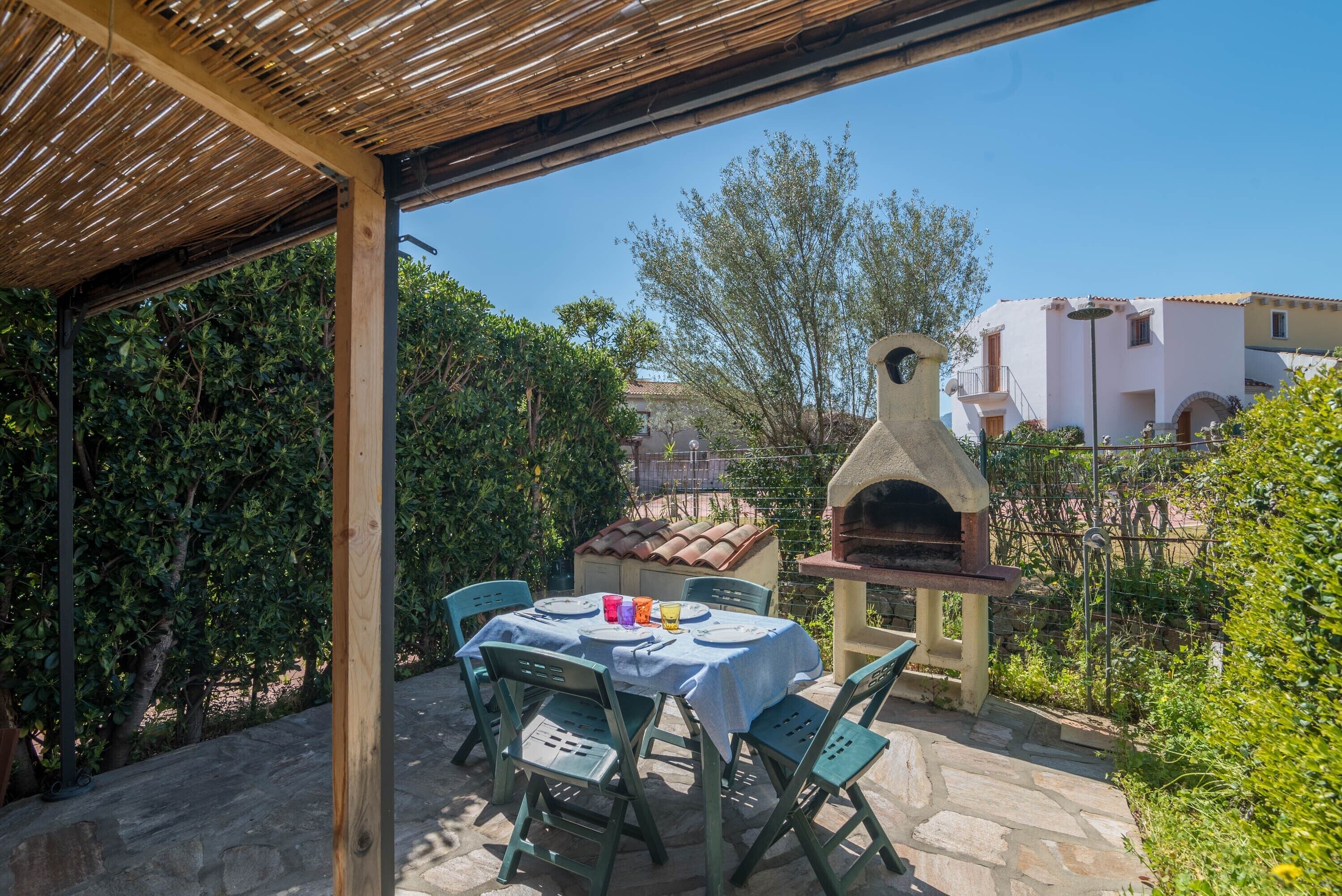 屋外ダイニングエリア