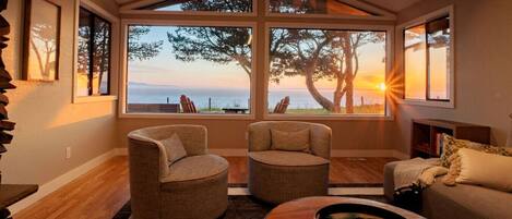 TV, fireplace, video games, books
