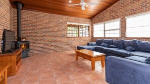 TV, fireplace, DVD player