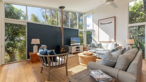 TV, fireplace, DVD player