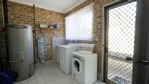 Douche, serviettes fournies